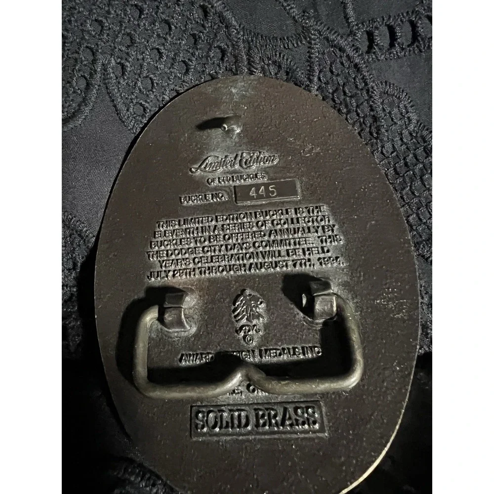 Vintage Dodge City Days Kansas Cowboy Capital 1994 Belt Buckle Limited Edition